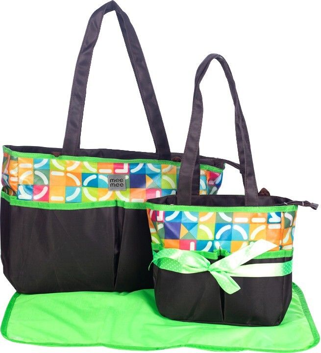 2 Piece Baby Nursery Diaper Bag Set Diaper Bag-image-5
