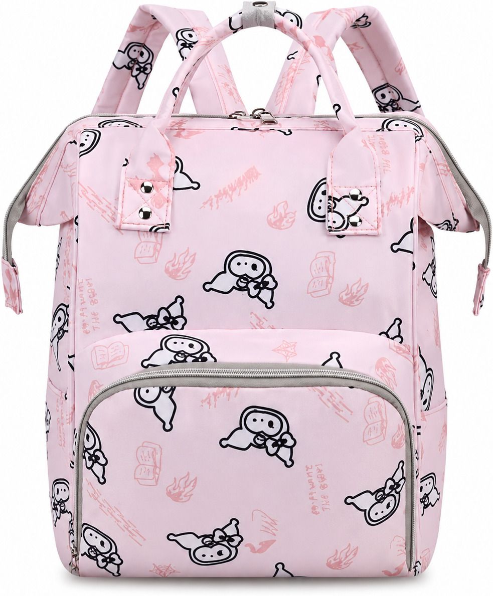 Baby Diaper Bag Backpack for Travel(Kuromi Printed) Diaper Bag-image-48