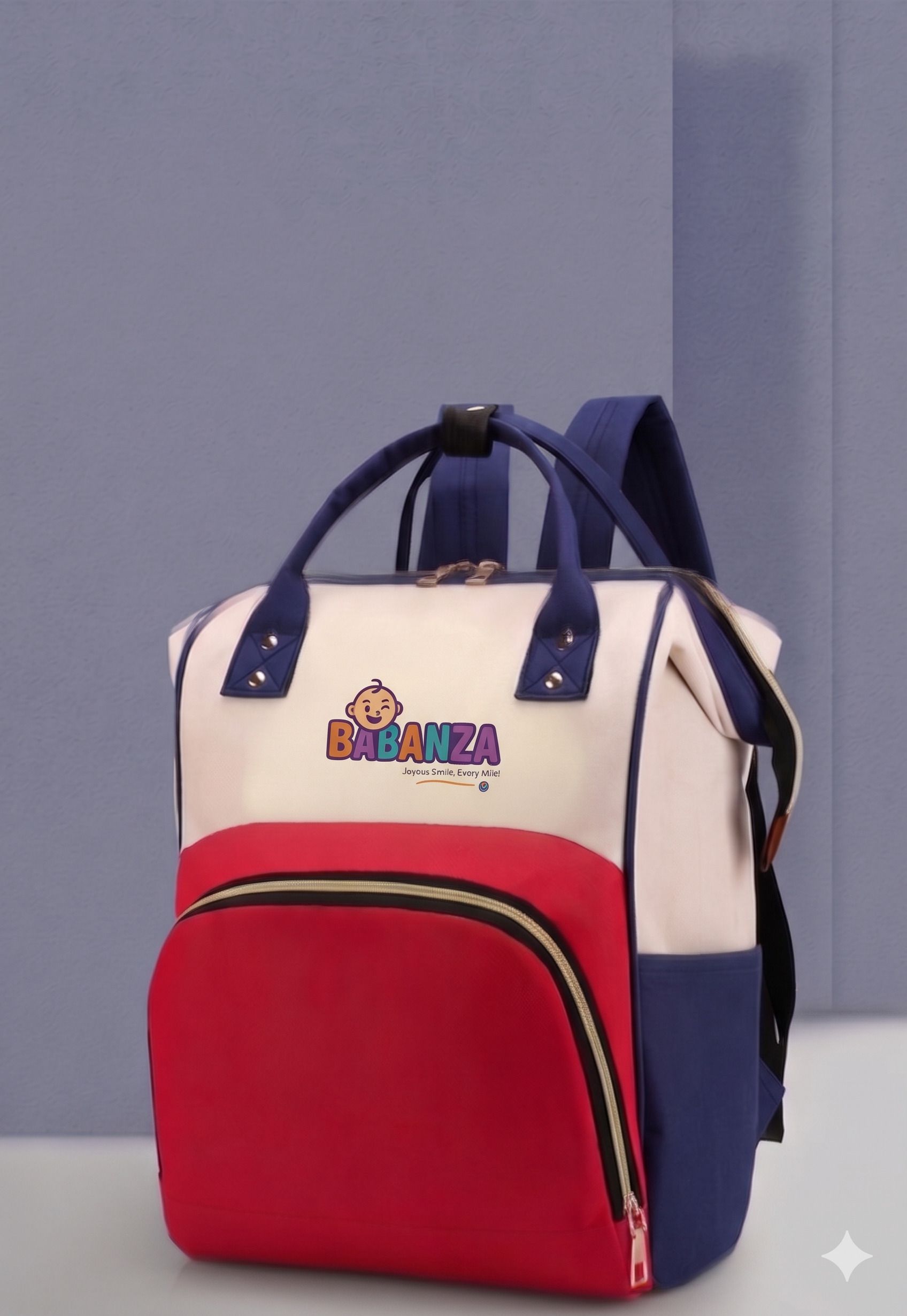 Baby Diaper Bag with bottle holder and unsulation, big size Backpack-image-4