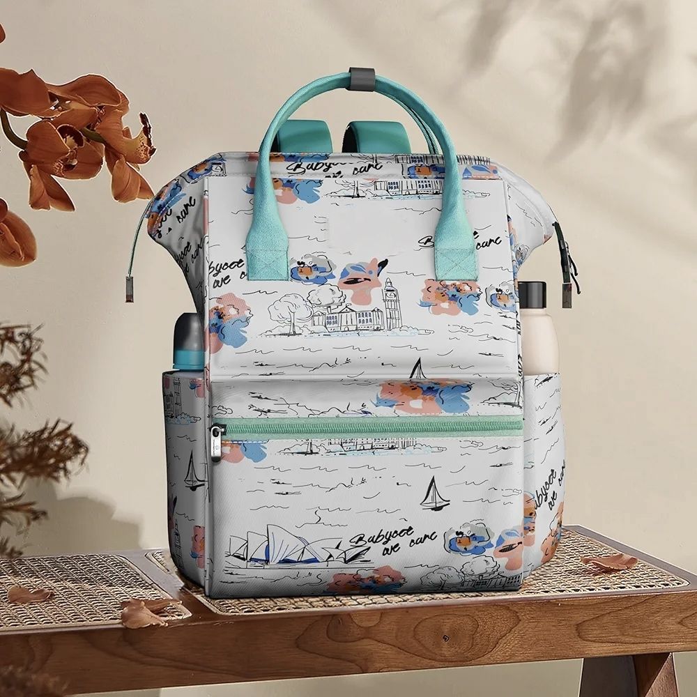 Travel Shoulder/Handbag organizer Maternity Multifunctional Backpack diaper bag-image-2
