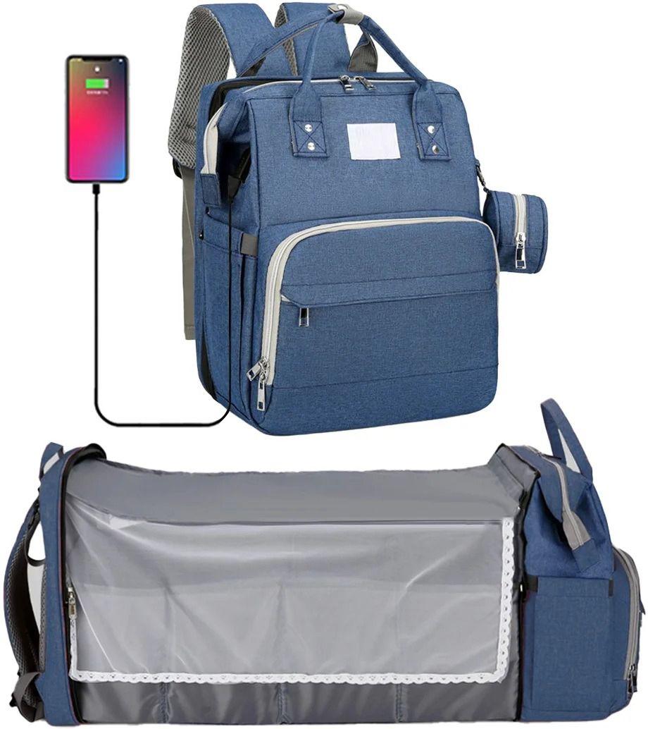 comfystyle Diaper Bag with Changing Station, Large Capacity Baby Backpack for Traveling with Insulated Milk Bottle Pocket-40x30x20 Cm-picture-41