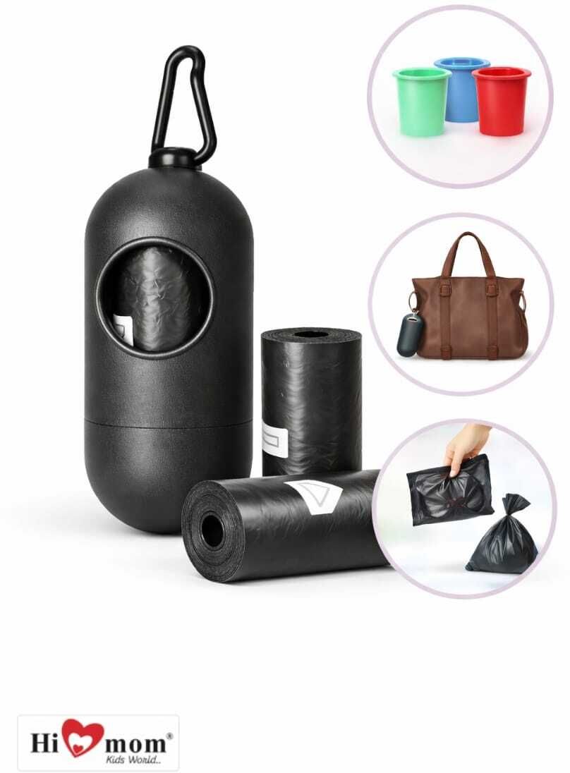 hi mom Portable Nappy Bag Dispenser with Refill Rolls Perfect for Travel Home & Office 1-picture-22