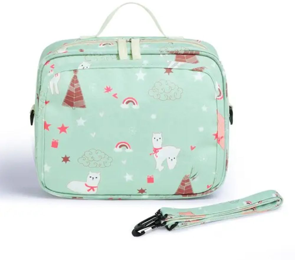 Mini Diaper Bag For Mother, Maternity Small Size Diaper Handbag (Green Dog) Mother Bag-image-35