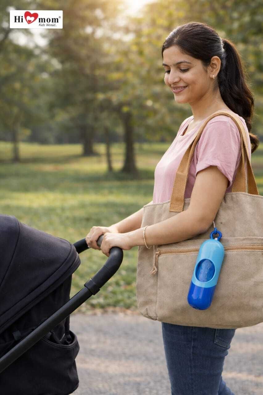 hi mom Portable Nappy Bag Dispenser with Refill Rolls Perfect for Travel Office & Home 1-picture-38