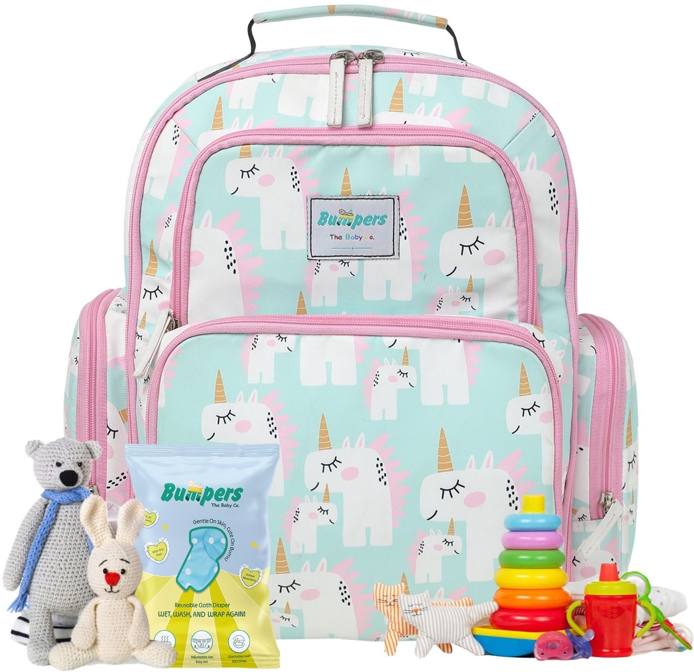 bumpers Unicorn Multifunctional Maternity Waterproof Bag For Mothers & Baby, Travel Diaper Bag-picture-36