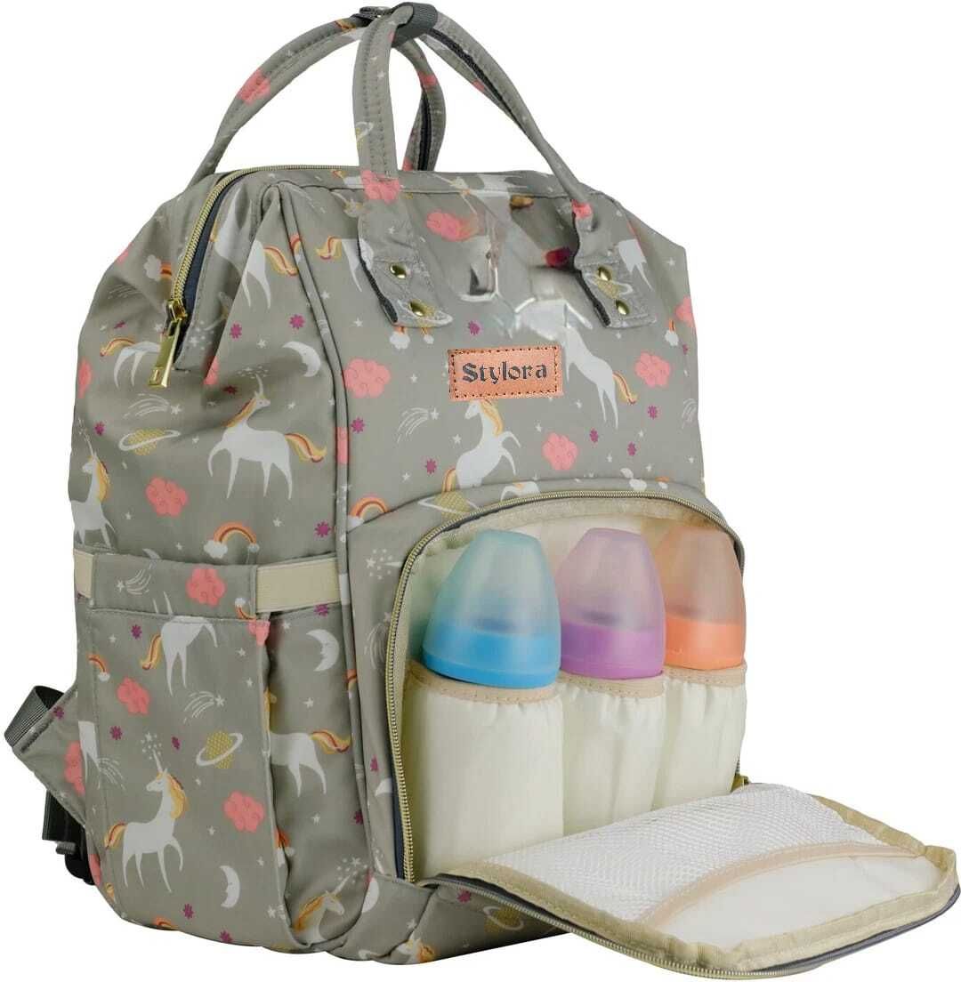 Premium Baby Diaper Bag Spacious, Waterproof Backpack with Multiple Pockets fabric-image-33