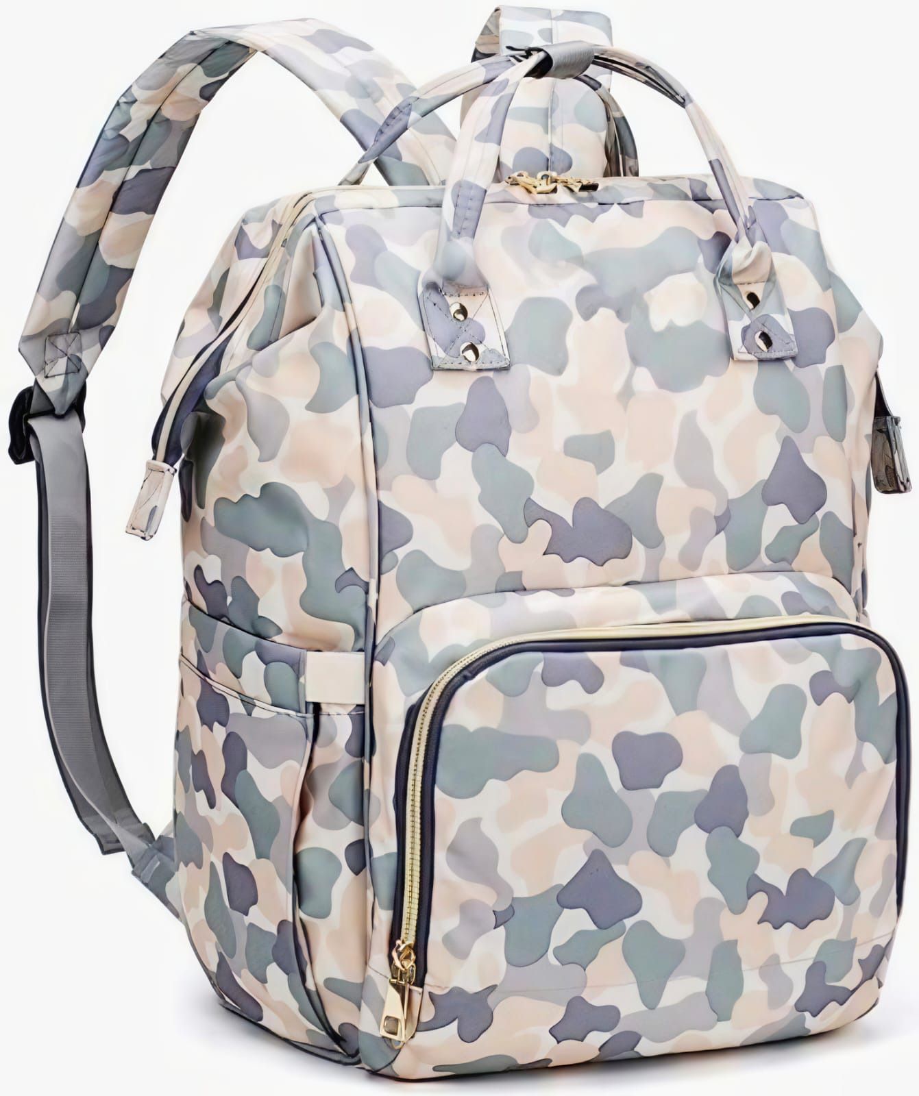 Top Premium Travelling Diaper Backpack for Kids Diaper Bag (grey) printed diaper bag-image-3
