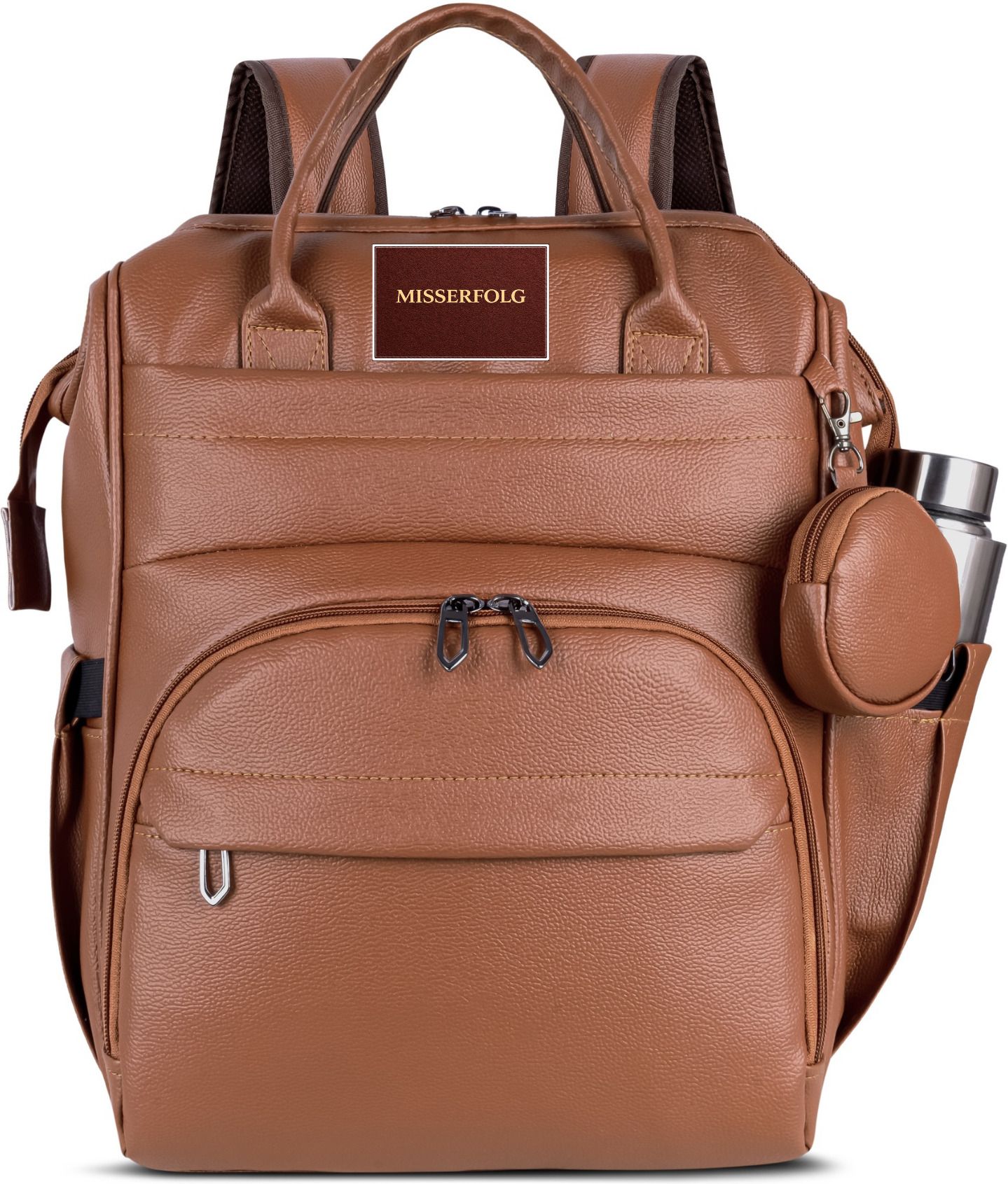 Premium Plus Vegan Leather Diaper Bag Diaper Bagpack-image-18