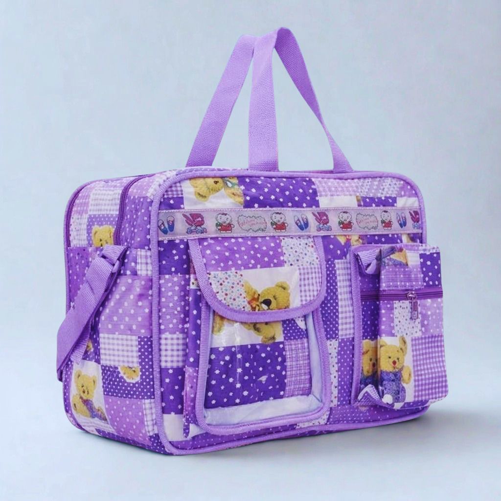 Baby Essentials Purple Diaper Bag diaper bag-image-2