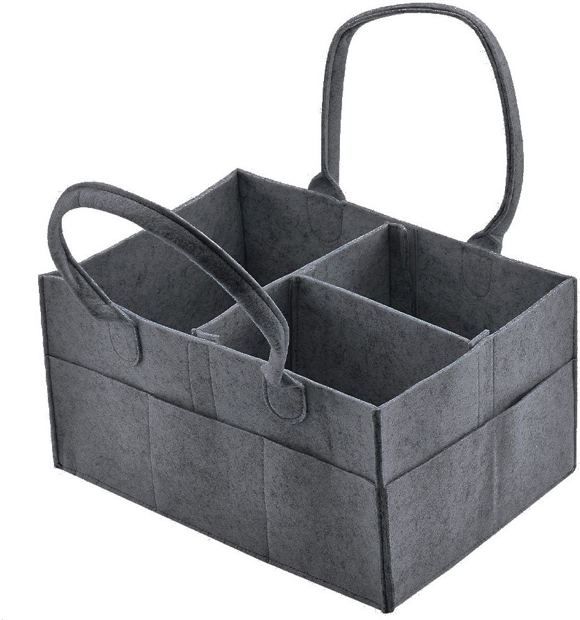 Diaper Caddy Bag Caddy Organizers, Foldable and Portable Felt Storage Basket Felt Storage Basket