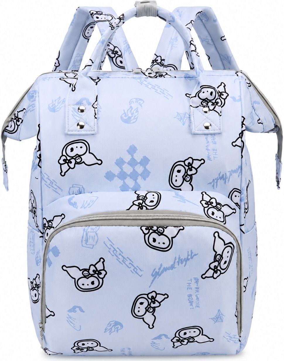 Baby Diaper Bag Backpack for Travel(Kuromi Printed) Diaper Bag-image-4