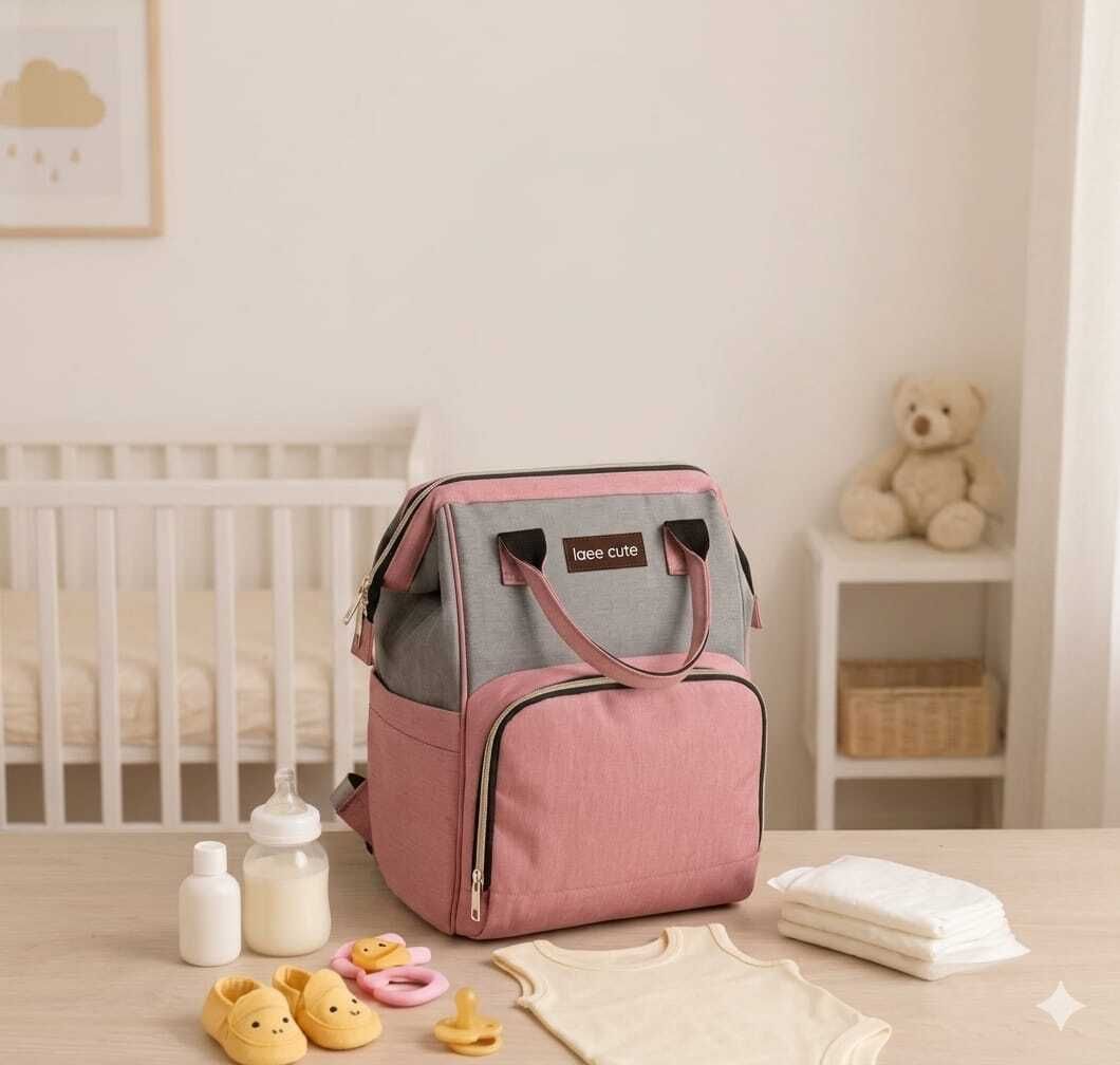Baby Diaper Bag For Mothers Spacious Waterproof Backpack With Multiple Pockets printed daiper bag-image-11