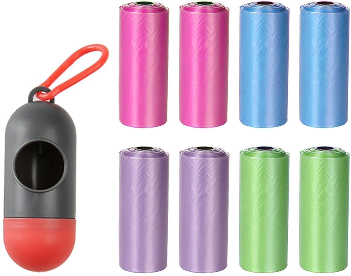 Diaper Disposal Bags, 8 Refill Rolls / 120 Bags Baby Poop Bags With a Dispenser Diaper Disposal Bin