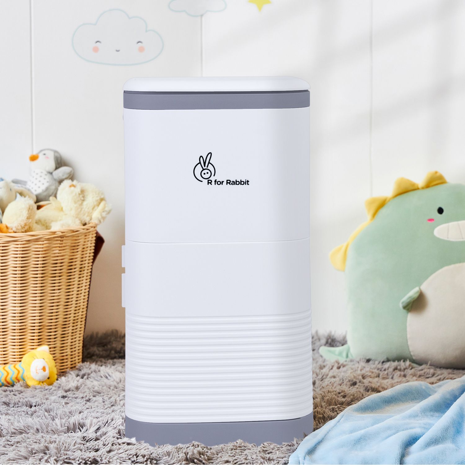 Portable Diaper Bin Odor Controlling Carbon Filter for Babies Diaper Disposal Bin