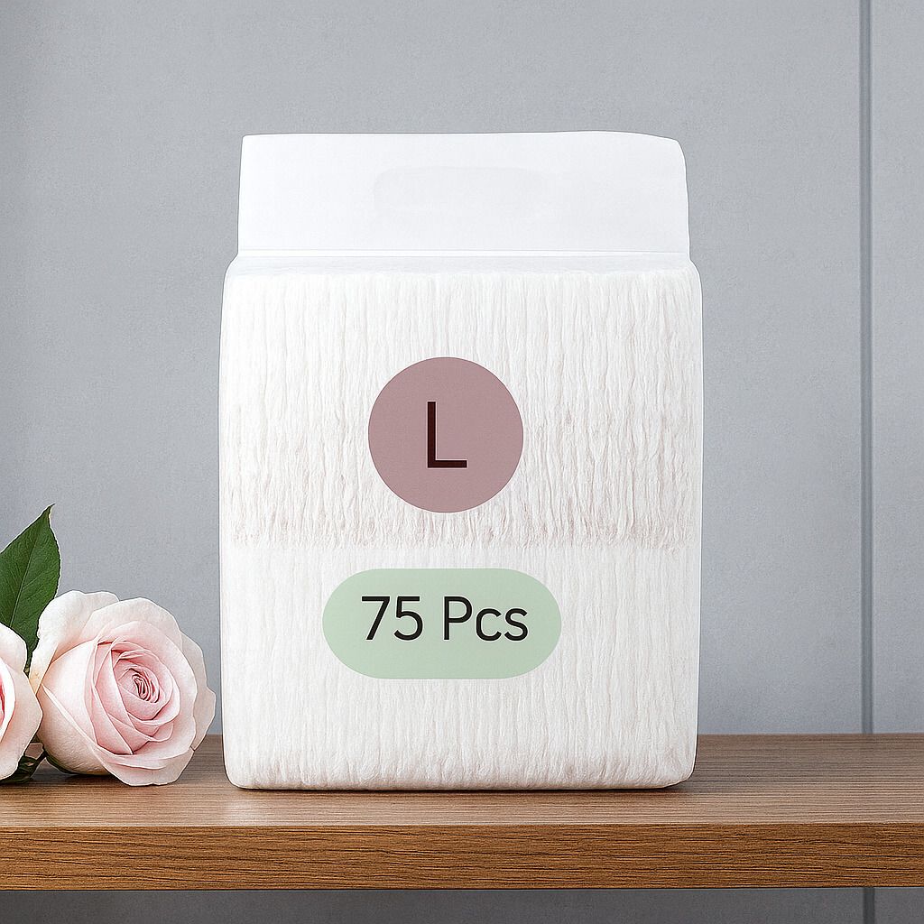 helloo Baby Diaper Double Layer Leakage Protection High Absorb Technology -L(75 Pieces) Diaper Disposal Bin-picture-20