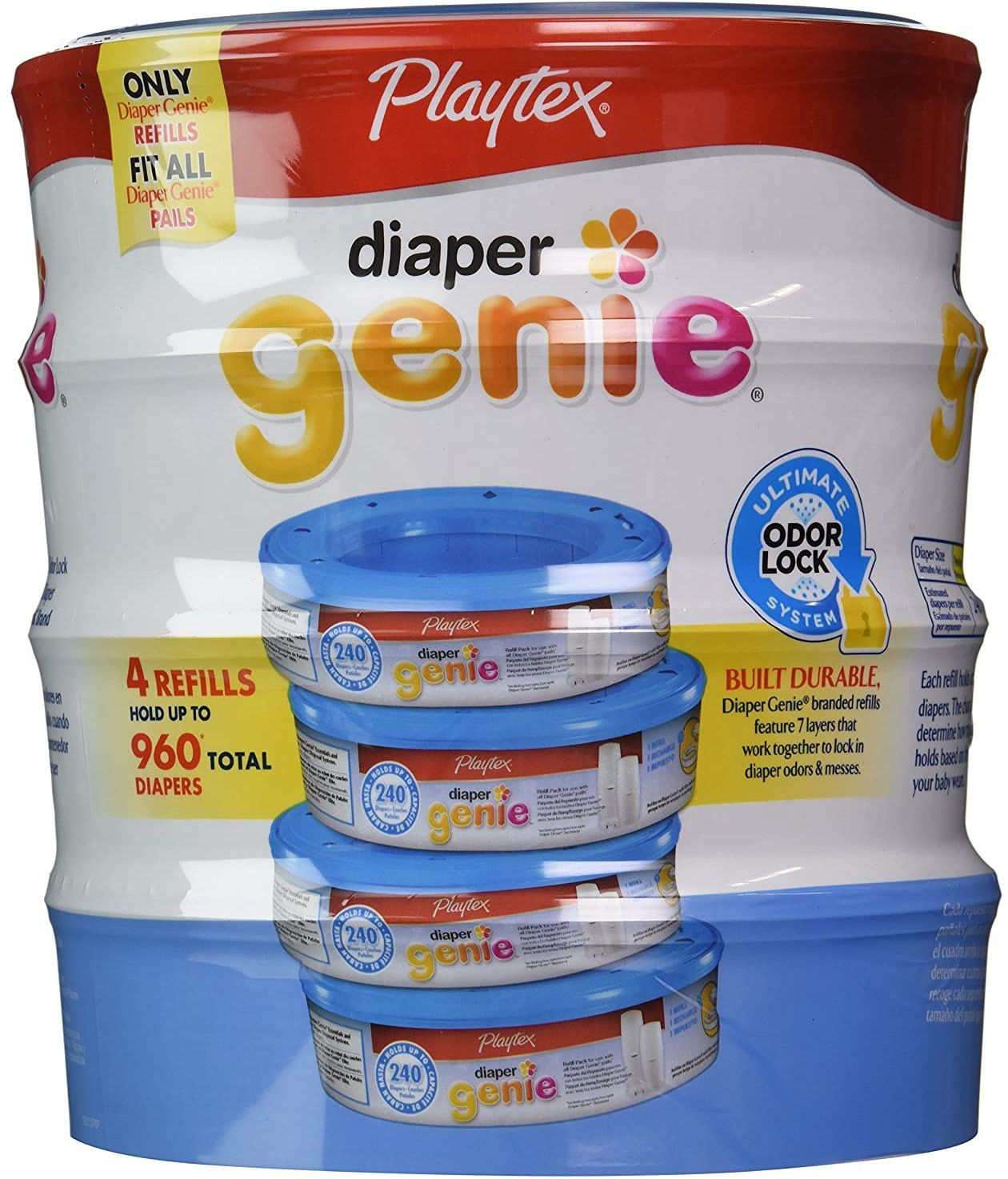 Diaper Genie Pack (240x4) Diaper Disposal Bin
