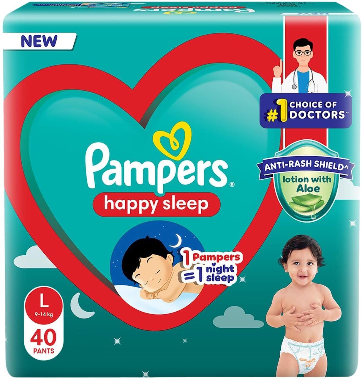 pampers Happy Sleep Pant Style Baby Diaper Size large Pant Diapers Pant Diapers - L-picture-13