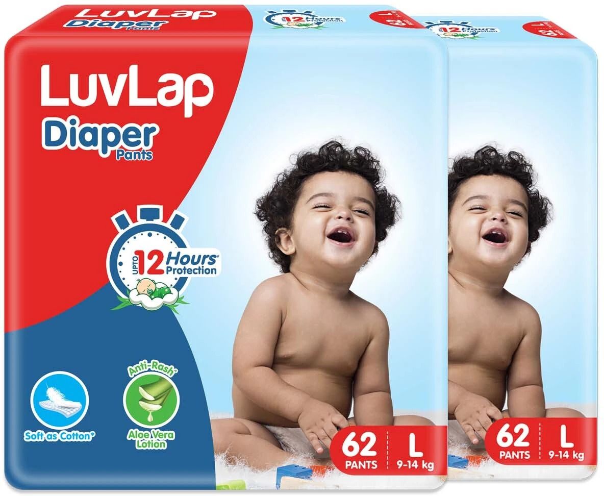 Diaper Pants Large 9 to 14Kg, Super Jumbo Pack (62 Count x 2 = 124 Count) - L-image-13