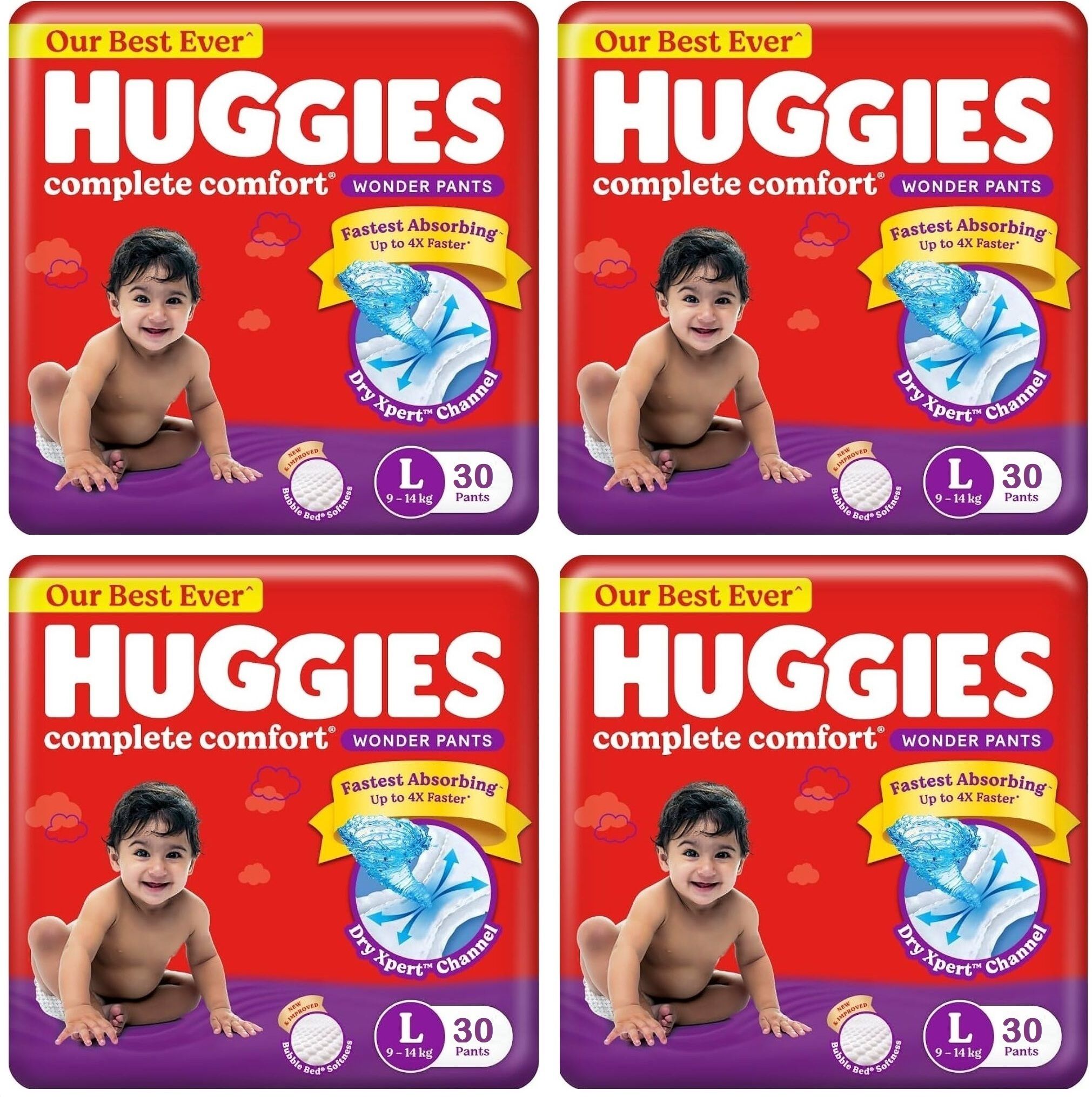 Wonder Pants complete comfort Large Size L-30 (pack of 4) - L (120 Pieces) - L-image-42