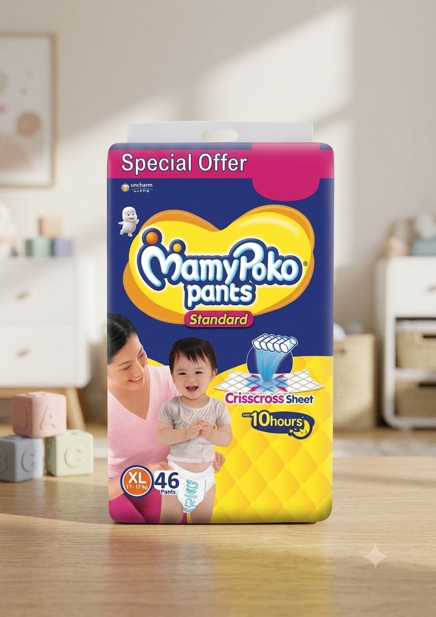 mamypoko top selling Standard diaper extra large pant size diaper for baby by mamypokos Pant Diapers - XL-picture-32