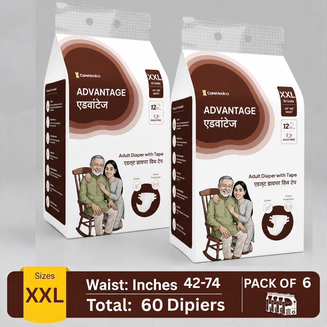 Anti-Bacterial Absorbent Core Leakproof Adult Diaper Tap Style Size (48"-68") Adult Diapers - XXL-image-46