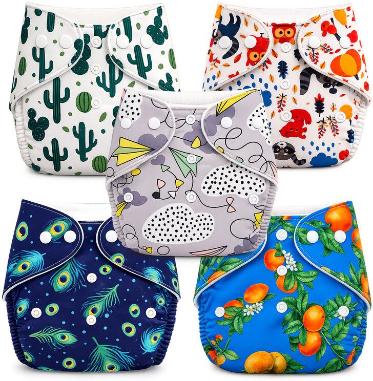 jaga medi cloth Baby Cloth Diapers 5 Pack Pant Style-picture-31
