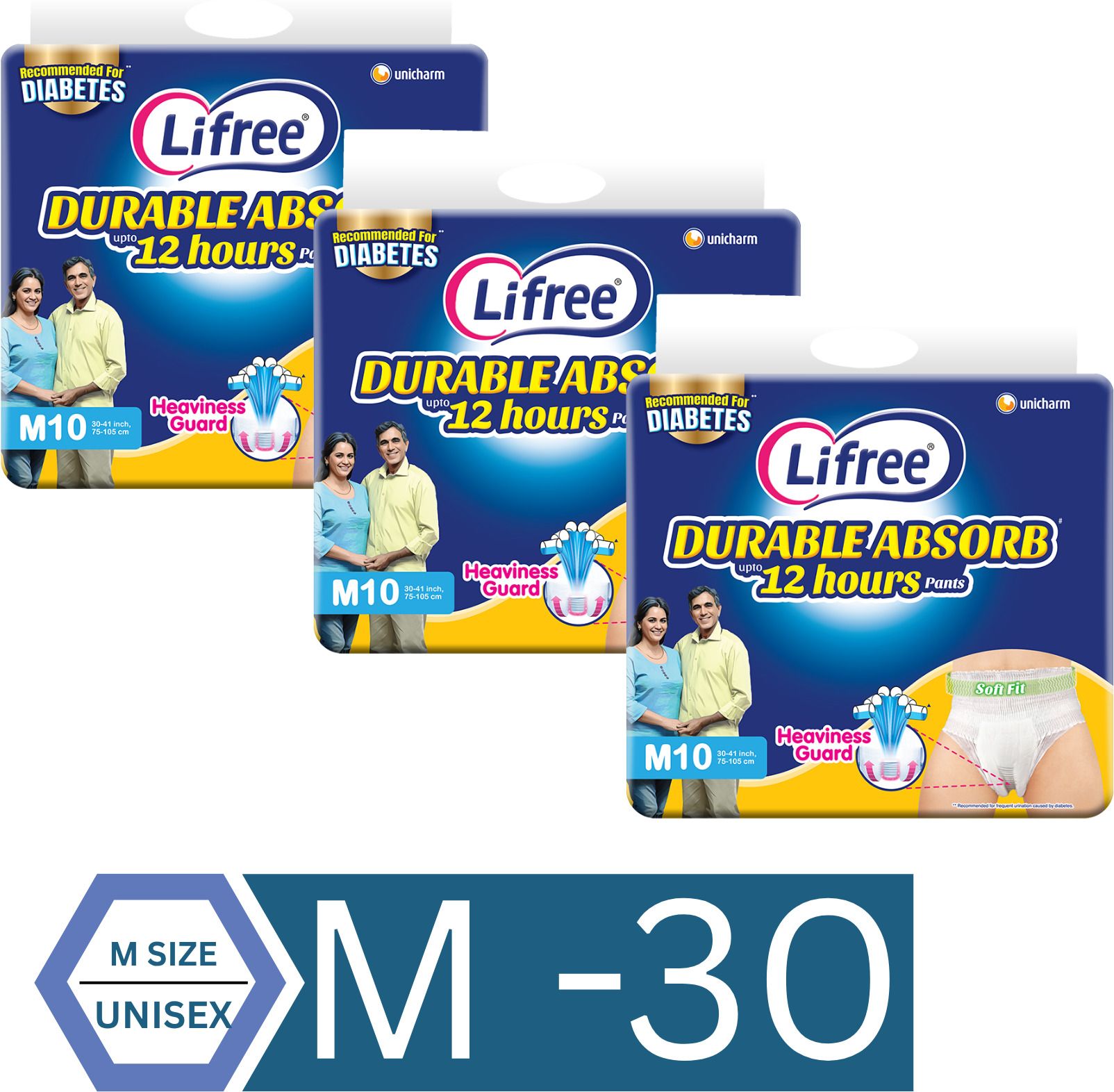 Comfort Fit M Size Adult Diaper | Strong Leakage Lock & Cottony Touch Adult Diapers - M-image-47