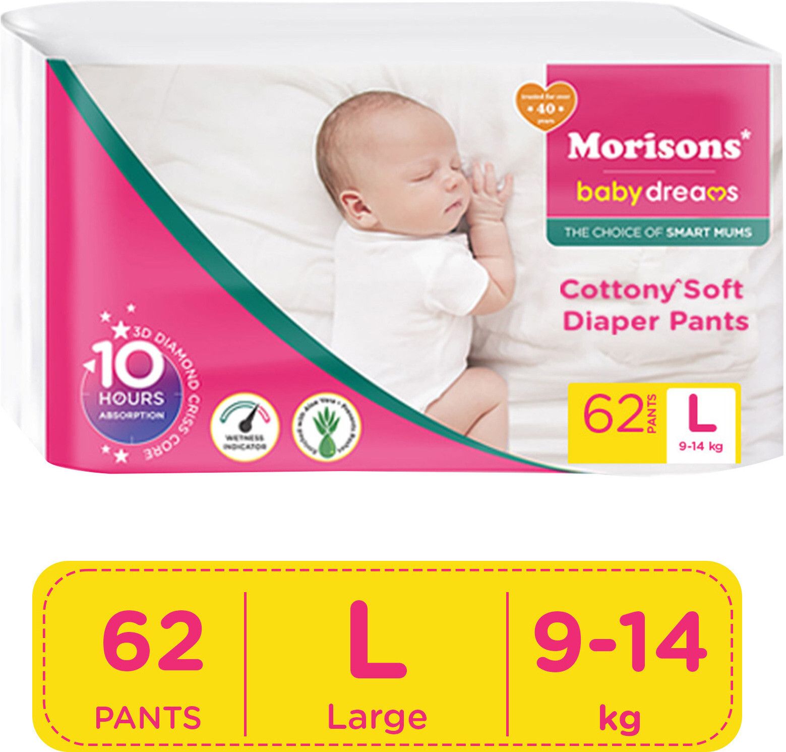 Cottony Soft Diaper Pants - Large - L
