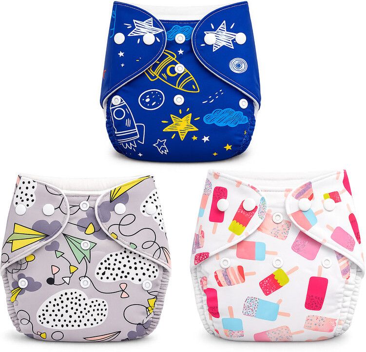 momsarc Comfortable Baby Cloth Diapers 3 Pack-picture-27