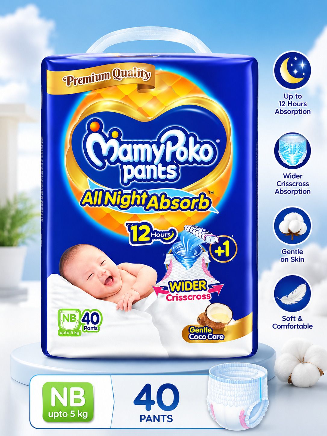 NB40 Pant Diapers - New Born-image-8
