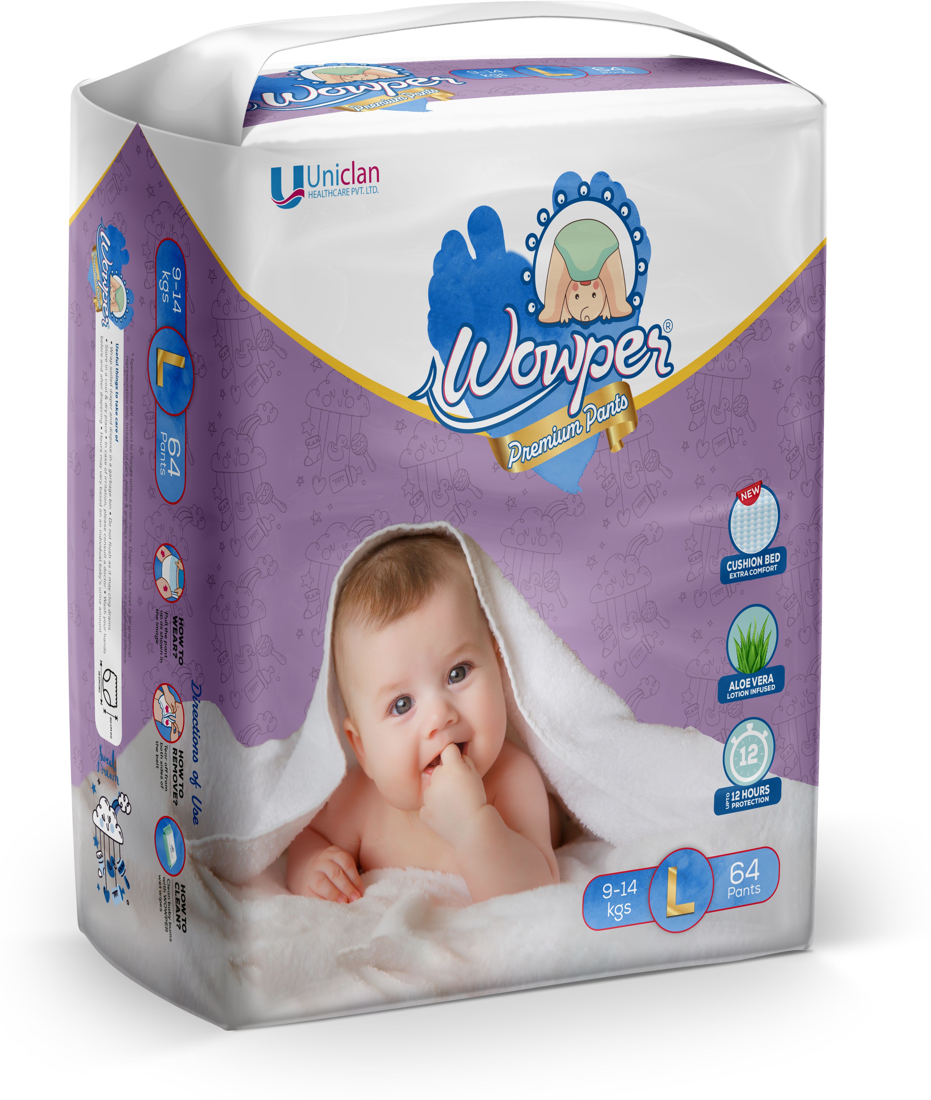 Premium Diaper Pants By DOMS | Upto 12 Hrs Absorption | 9-14 Kg - L - L-image-16