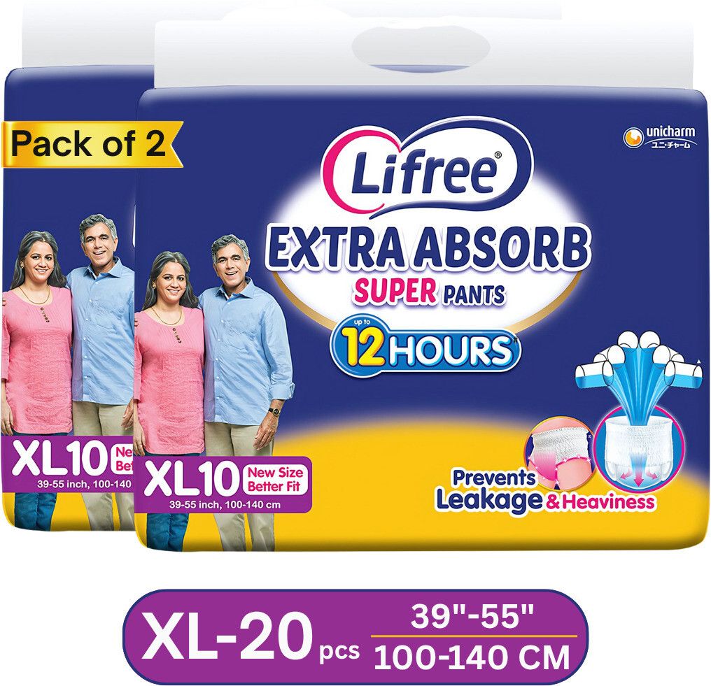 lifree Extra Absorb Super Pants | Up to 12 Hours Absorbption | 100-140 CM / 39-55 Inch Adult Diapers - XL-picture-13