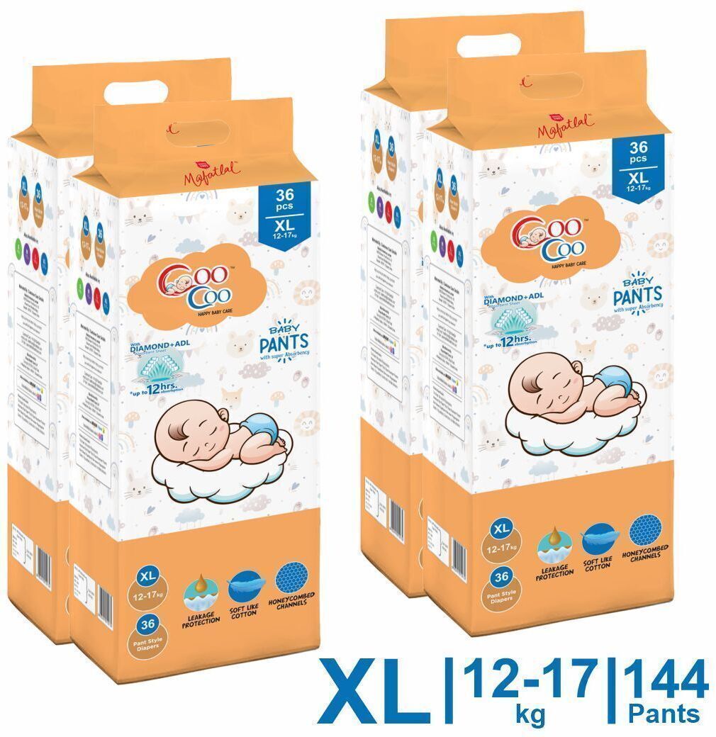 coo coo Extra Dry Baby Pullup Diaper Pant Size X-Large-XL (144) Count upto 12-17 kg - XL-picture-10