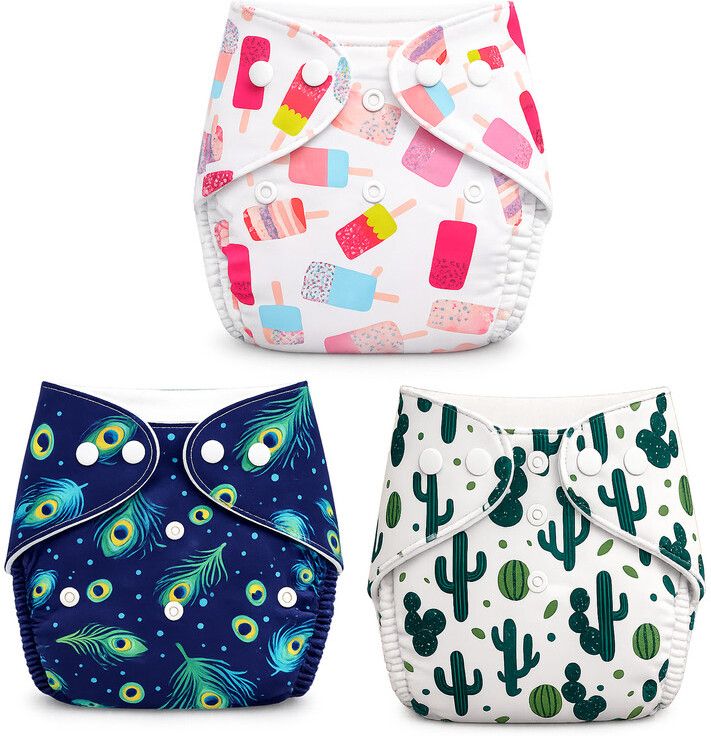 momsarc Cotton Baby Cloth Diapers 3 Pack-picture-16