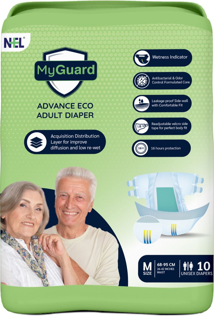 Eco Adult Diaper Tape Style, Medium 10 Pcs Adult Diapers - M-image-31