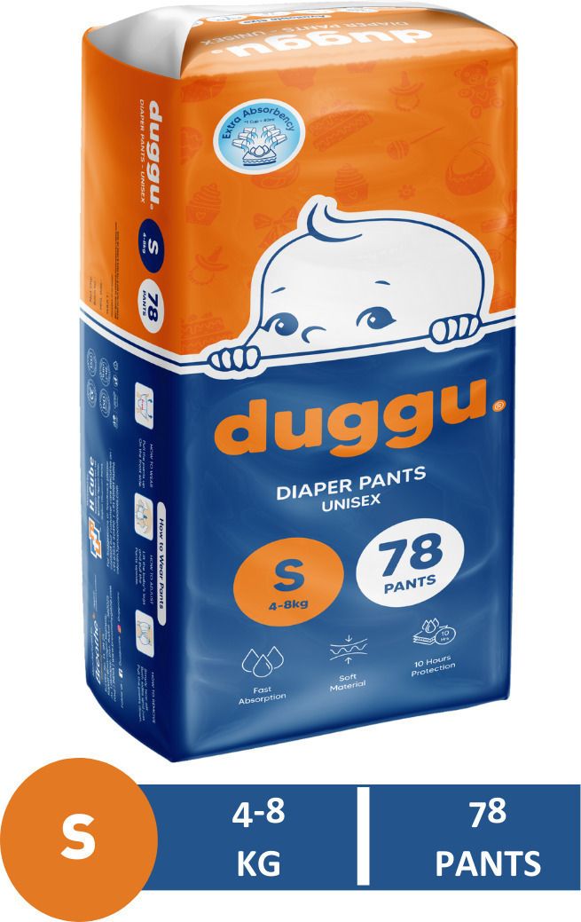 Baby Diapers Pants | 4 - 8 Kg | Small | Pack 1 | 78 Pieces - S-image-2