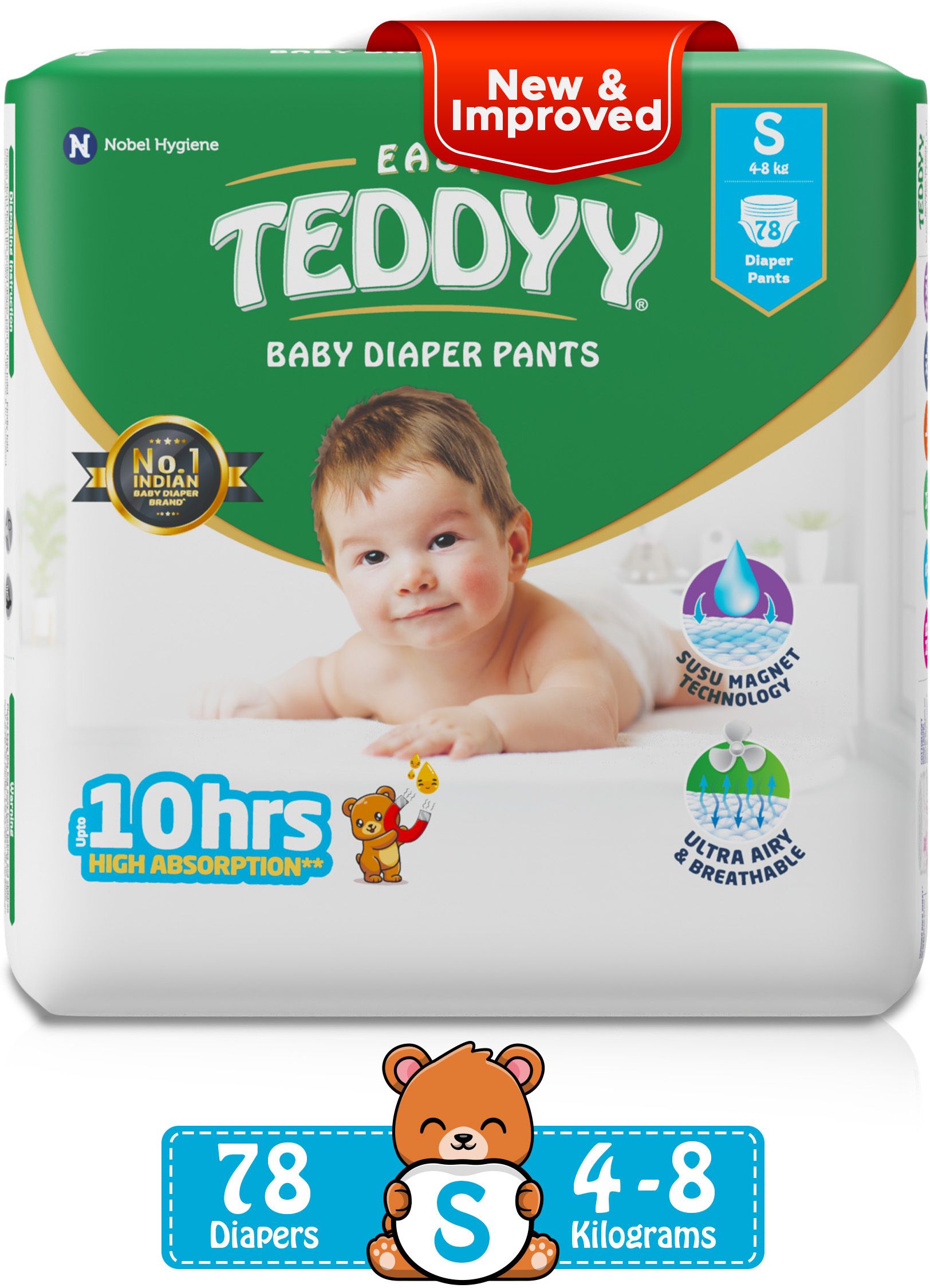 Easy Diaper Pants with Rash Protection and 3x Faster absorption Technology - S-image-44