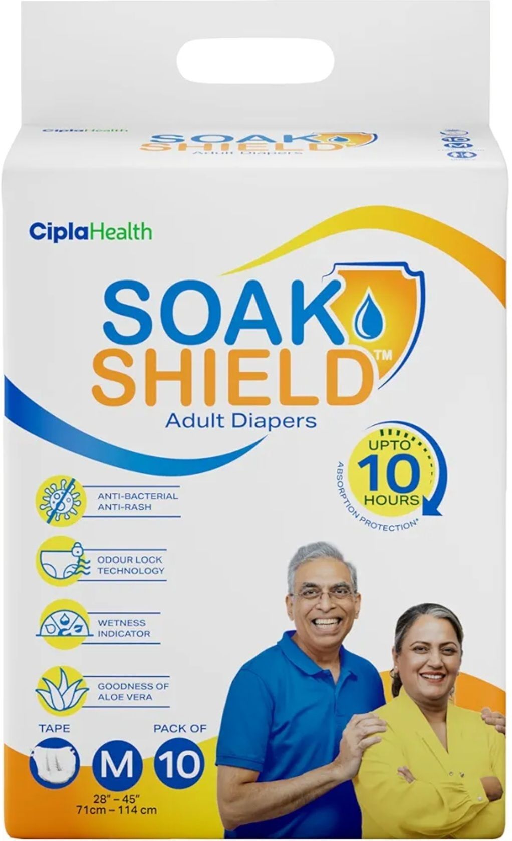 soak shield Premium pant type Adult diaper Waist size (48-57 Inch) Tape Diapers - M-picture-30