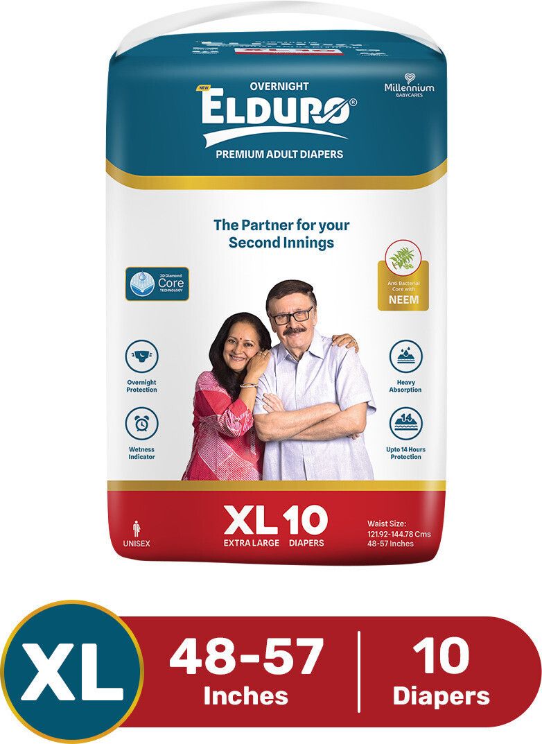 Tape s,100-150Cm (40"-59") Unisex With Wetness Indicator Adult Diapers - XL-image-31