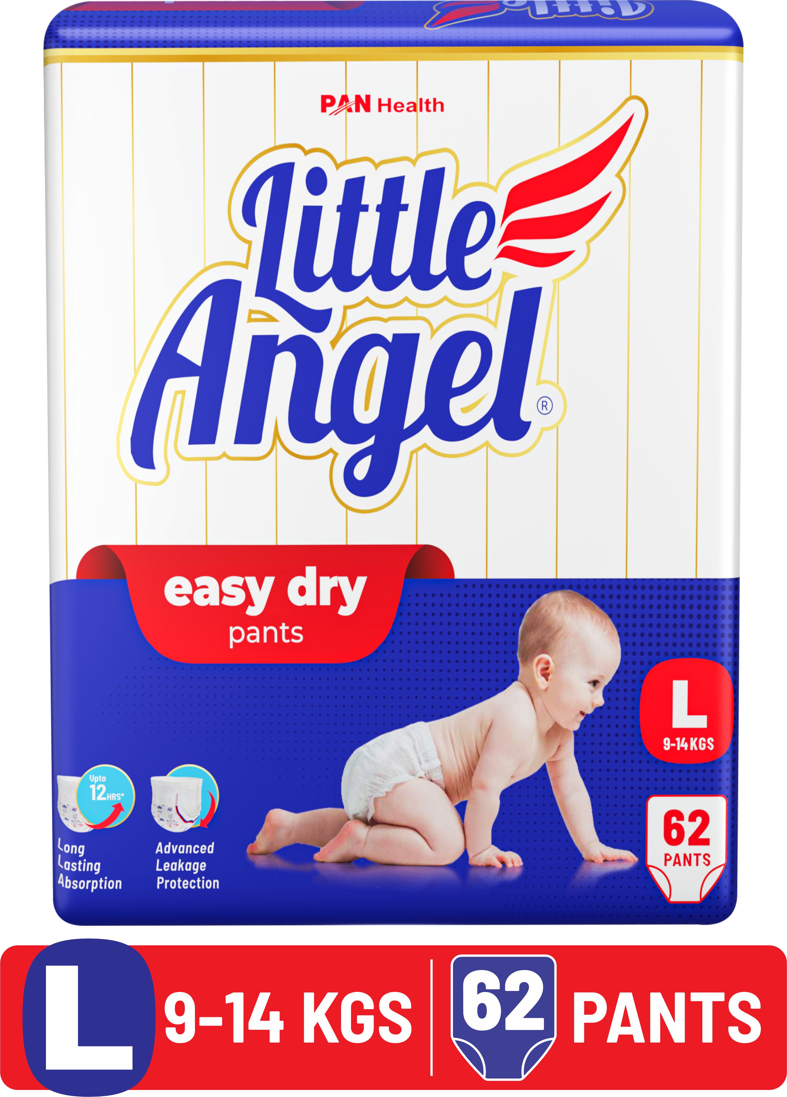 Easy Dry Diaper Pants with 12 hrs absorption Large Size, 9-14 Kgs - L