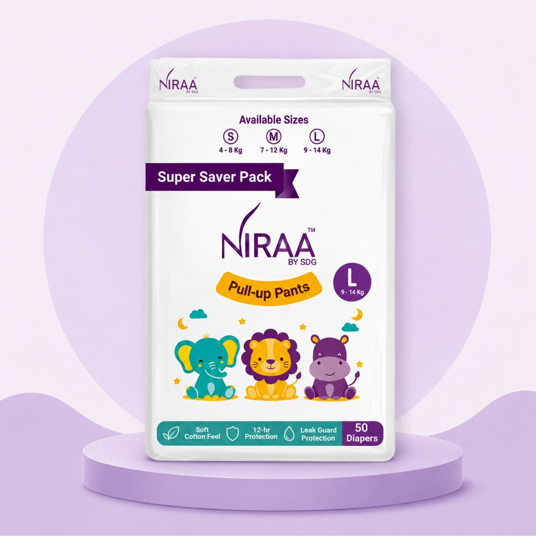 Baby Diapers L (9-14 kg) Pack of 50 | ADL Tech | 12H Absorption Pant Diapers - L-image-7