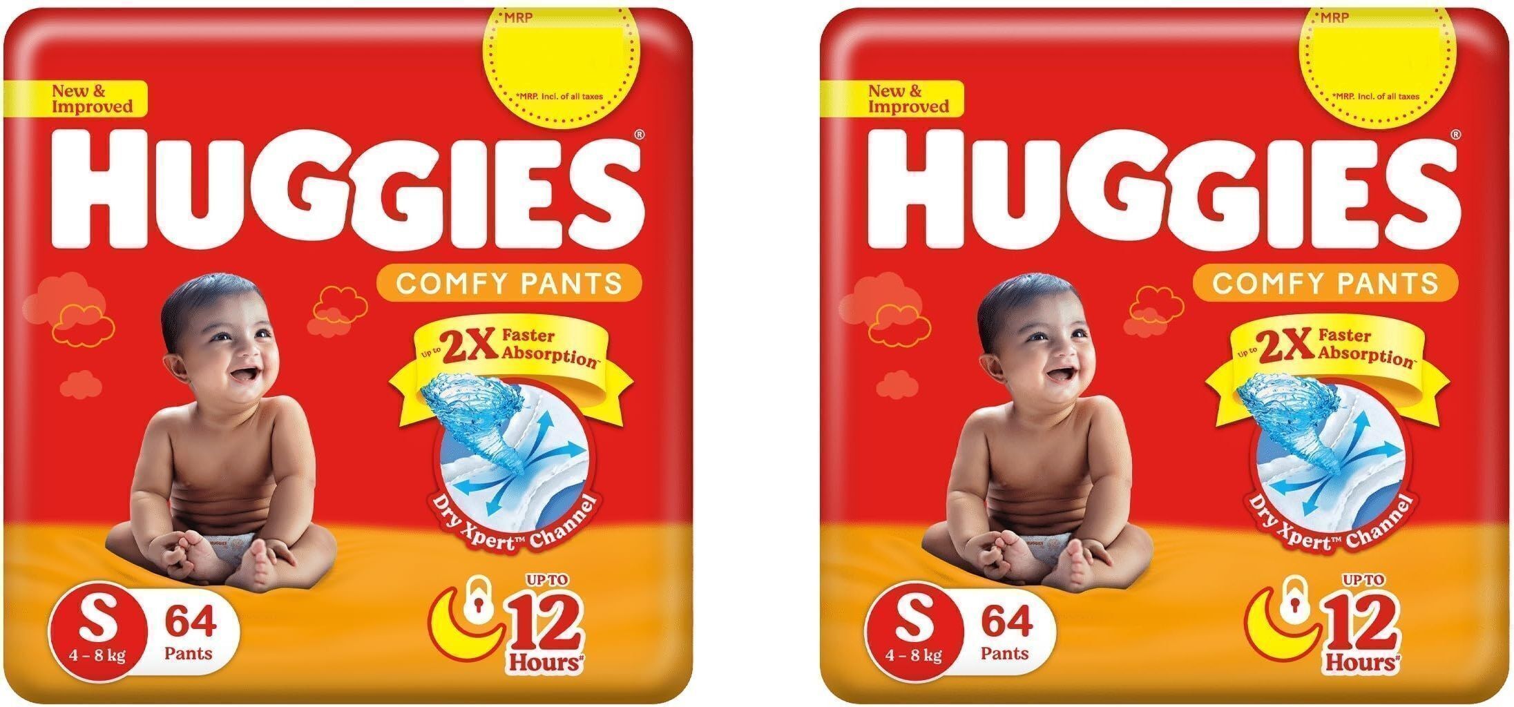 Comfy Diaper Pants - Small (64 Pieces) - ( Pack of 2 ) Pant Diapers - S-image-3