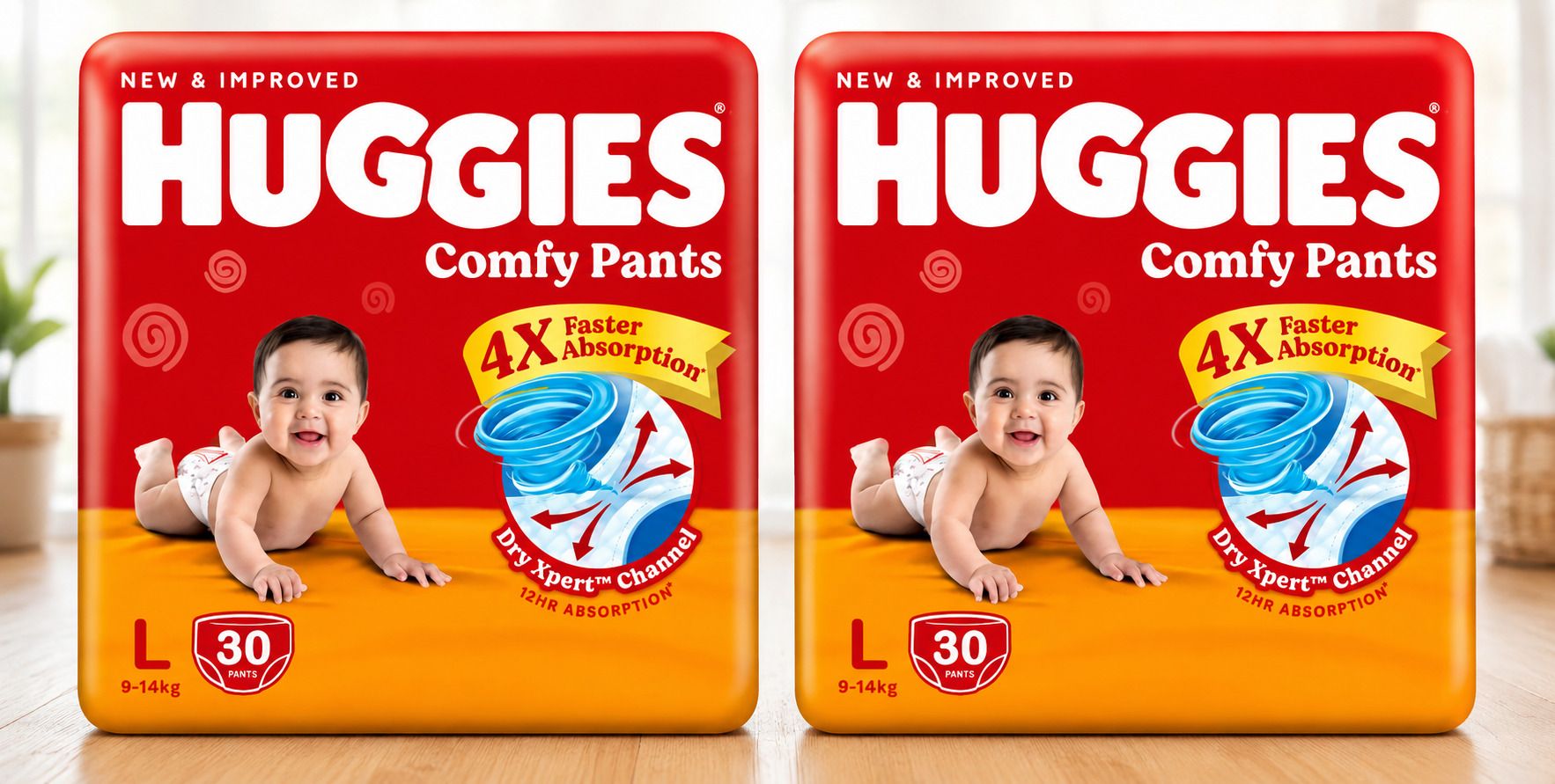 Comfy Pants Diapers Large Size L Baby Pants Pack of 2 - L-image-29