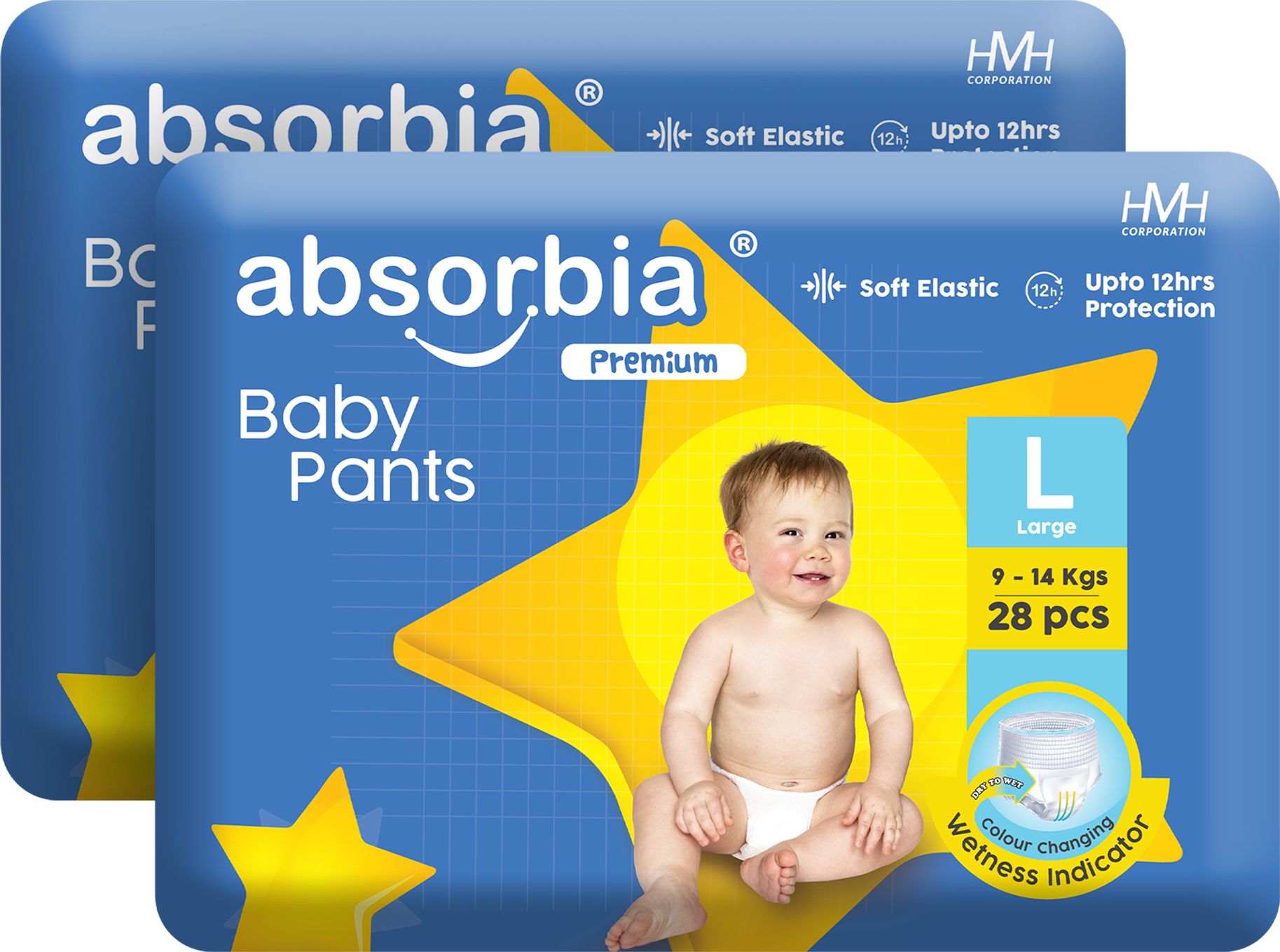 Baby Pant Diaper Large (L) 9-14 Kg, 56s x Pack of 2 | Up to 12Hrs Protection Pant Diapers - L-image-36