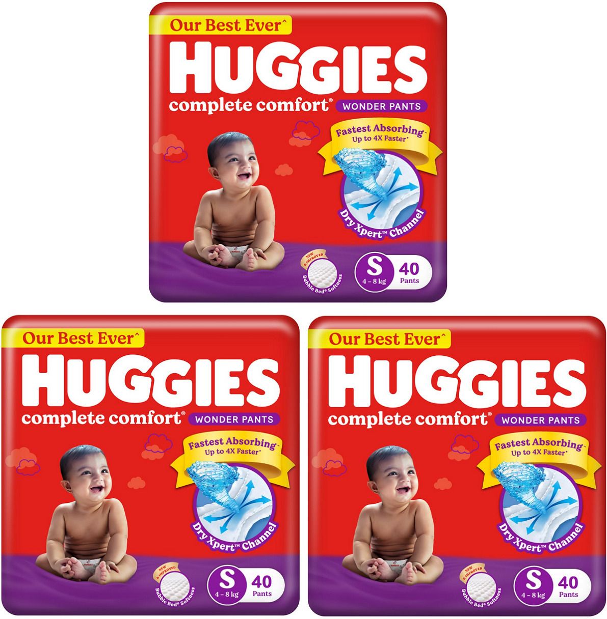 Complete Comfort Wonder Pants, India's Fastest Absorbing Diaper - S