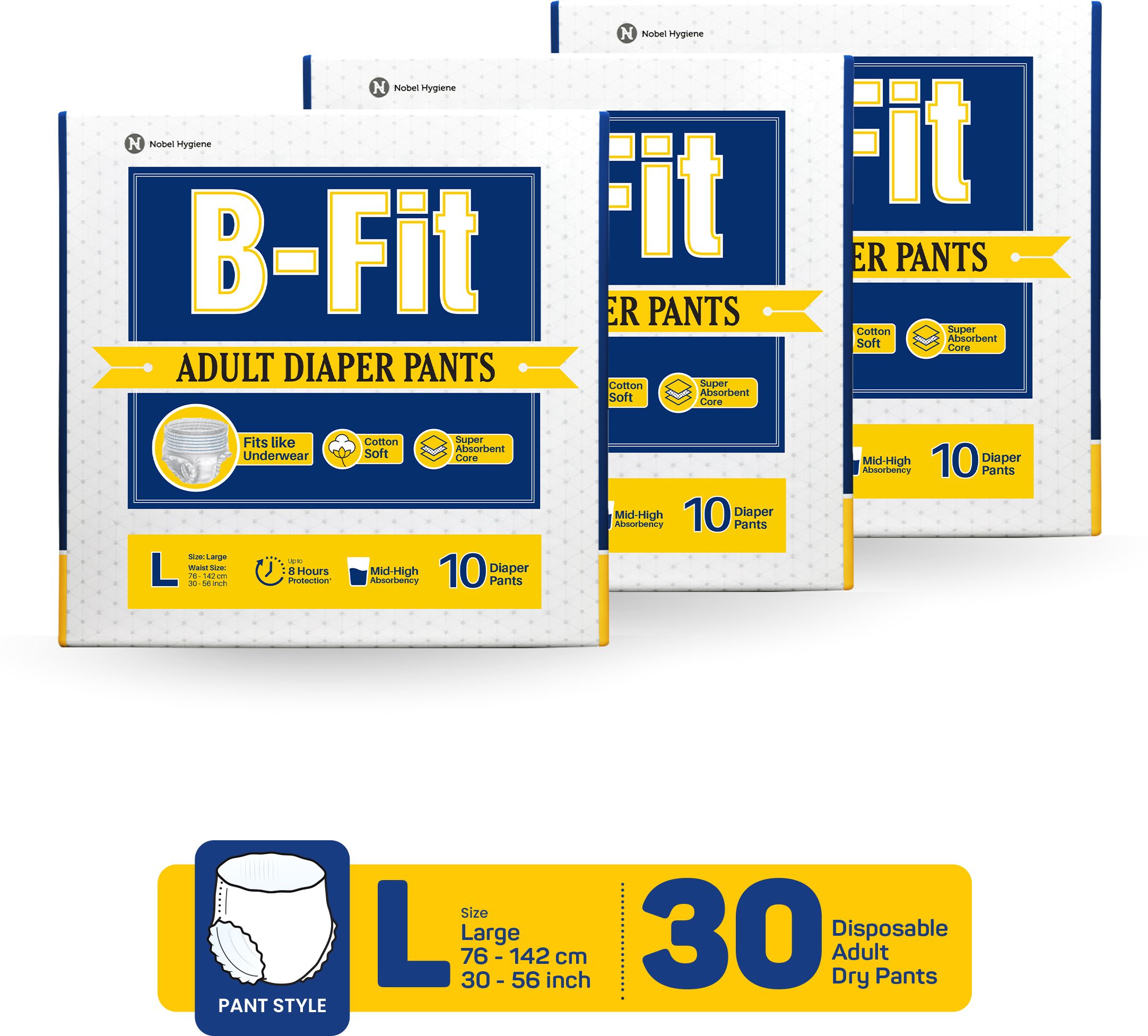 Regular Pant Style Adult Diapers - L