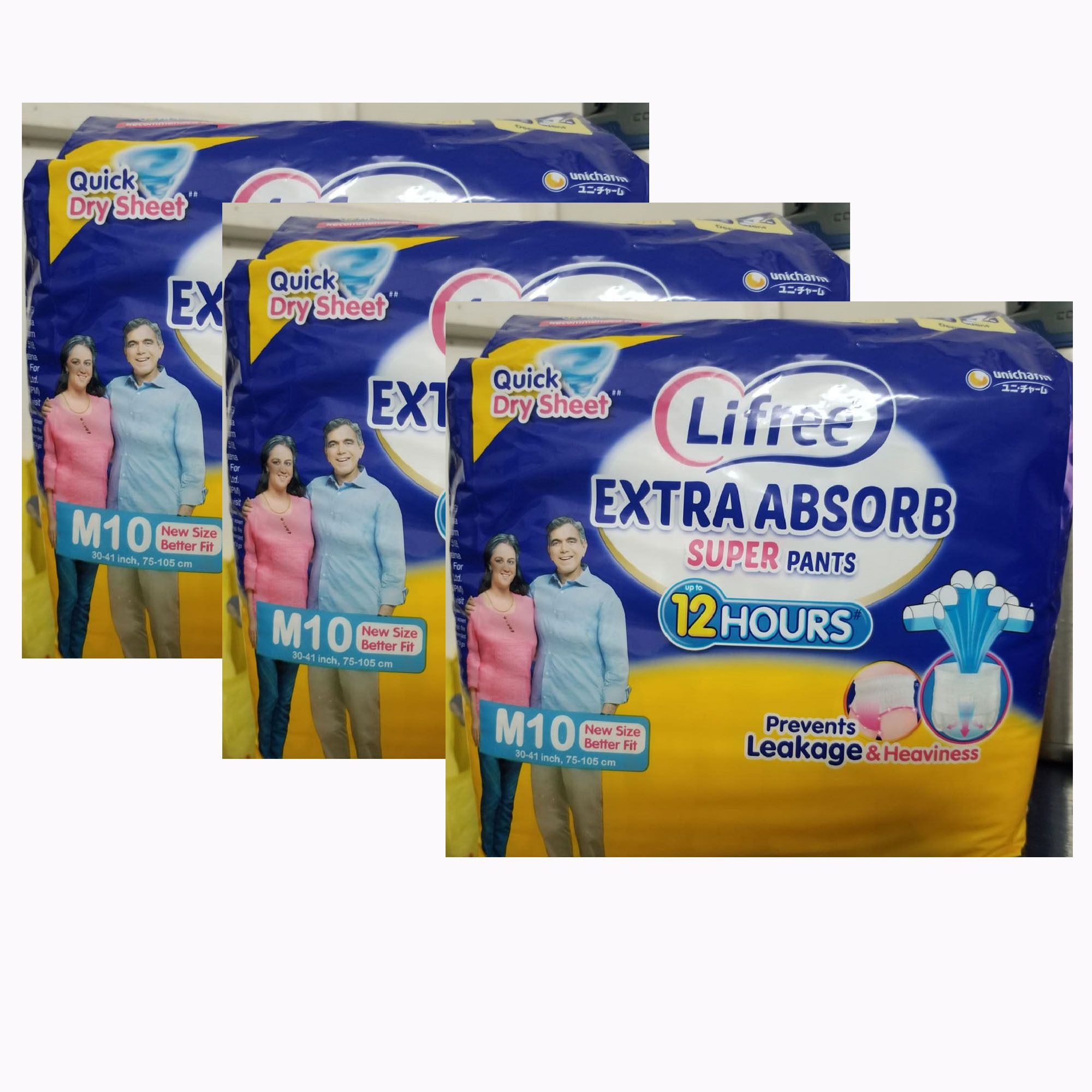 lifree New size Extra Absorb Adult Diaper Pants Unisex, Medium (M) Adult Diapers - M-picture-19