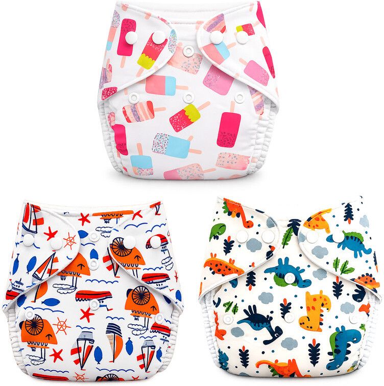 momsarc Leakproff Baby Cloth Diapers 3 Pack-picture-19