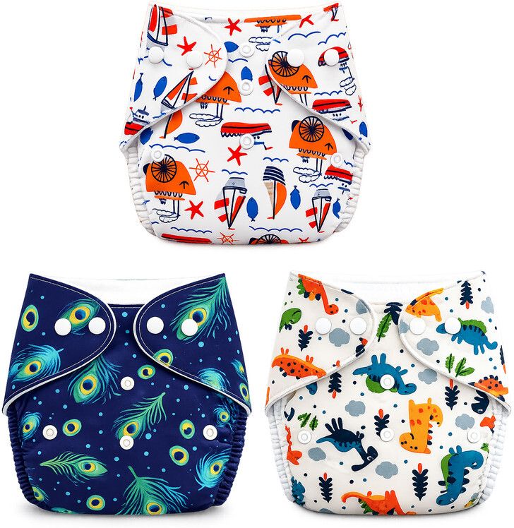 momsarc Baby Cloth Diapers 3 Pack Pant Style-picture-35
