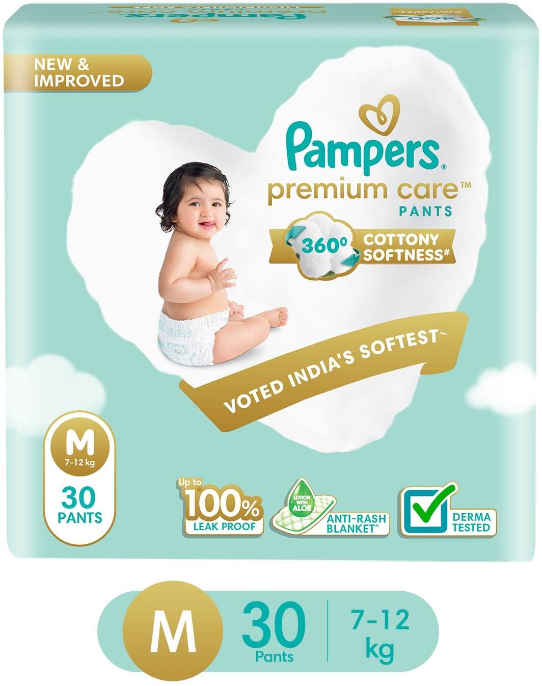 pampers Premium Care Diaper Pants with 360 Cottony Softness - M-picture-15